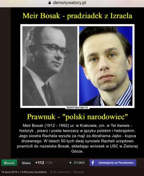 Rodzina Krzysztofa Bosaka