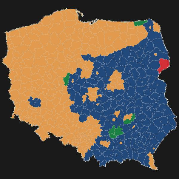 Wpływy PiS w sejmikach